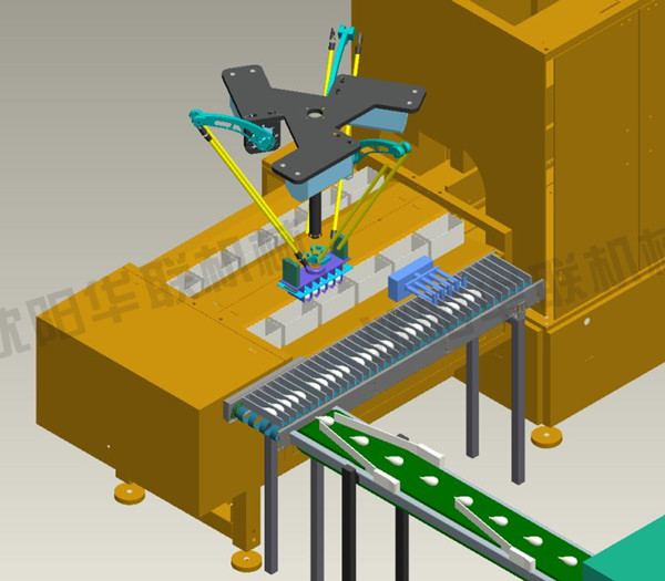 机器人装箱机应用在包装生产线上